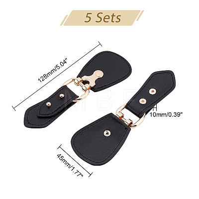 PU Imitation Leather Sew on Toggle Buckles FIND-WH0111-196-1