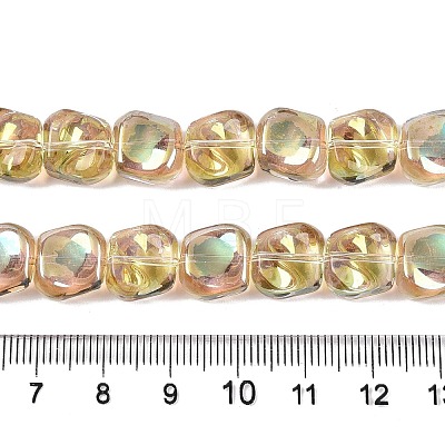 Electroplate Glass Beads Strands EGLA-N012-07J-1