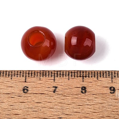 Natural Carnelian European Beads G-Q602-09A-04-1