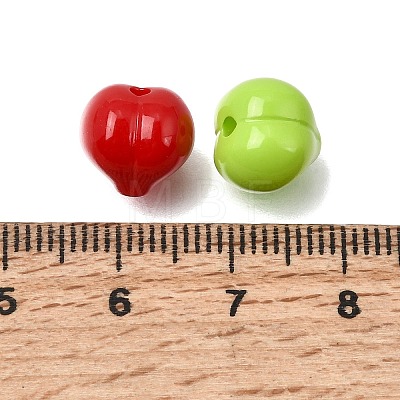 Opaque Acrylic Beads OACR-A047-01-1