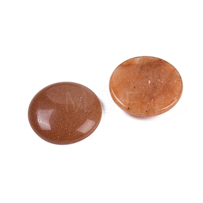 Natural Red Aventurine Cabochons G-H1596-FR-25mm-30-1