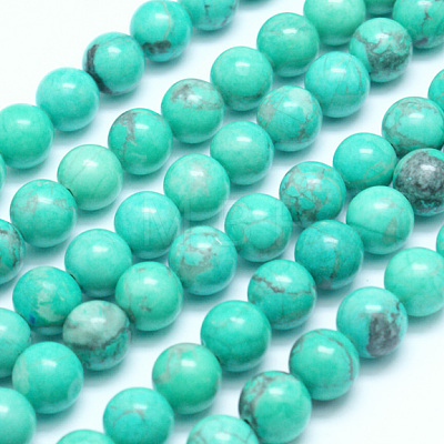 Natural Howlite Beads G-G904-8mm-04-1