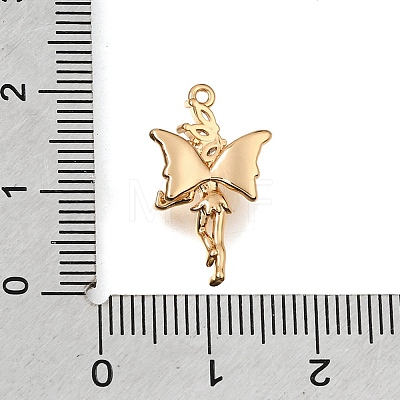 Brass Micro Pave Clear Cubic Zirconia Pendants CU-K001-19G-1