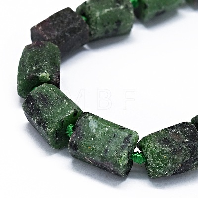 Natural Ruby in Zoisite Beads Strands G-O170-108-1