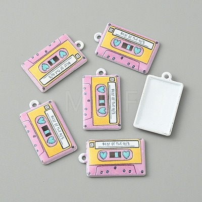 Baking Paint Alloy Pendants LS-FIND-WH0152-228D-1