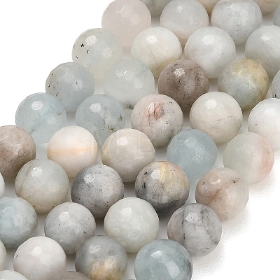 Natural Aquamarine Beads Strands LS-GG-CBA7BB7-A01-8mm-1