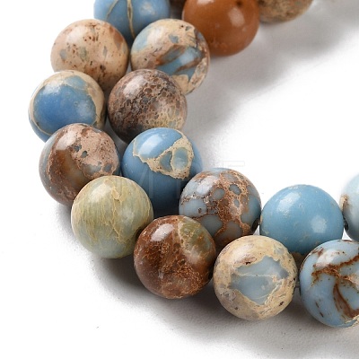 Dyed Natural Regalite/Imperial Jasper/Sea Sediment Jasper Beads Strands G-B124-C01-03-1