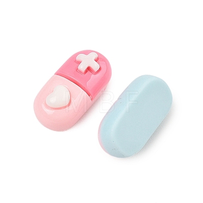 Opaque Resin Cabochons CRES-M037-08C-1
