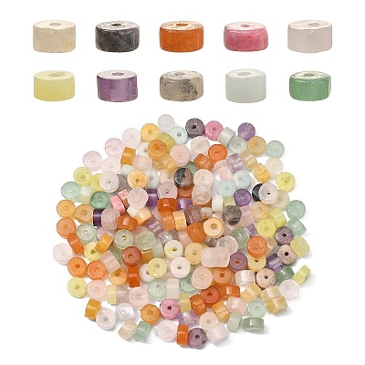 200Pcs 10 Styles Natural Mixed Stone Beads G-CJ0001-75-1