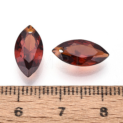 Horse Eye Cubic Zirconia Charms ZIRC-ZX004-06B-03-1