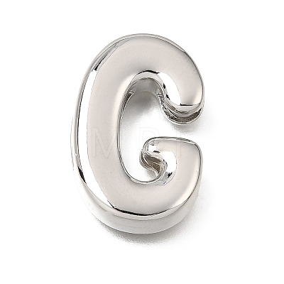 Brass Slide Charms KK-Z163-01P-G-1