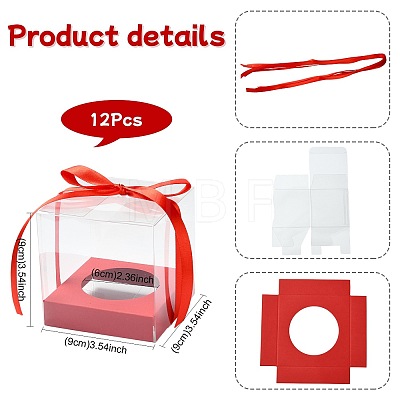Square PET & Paper Bakery Box CON-FZC0002-004E-1