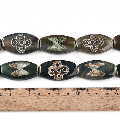 Tibetan Style dZi Beads G-S359-250A-1