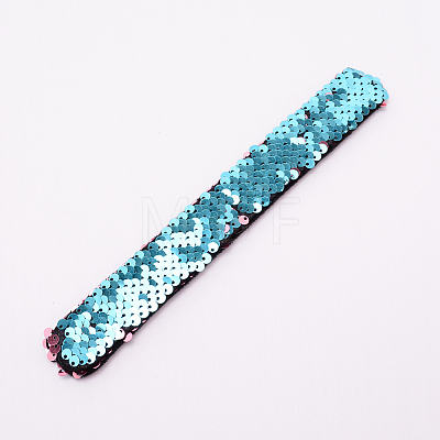 Mermaid Slap Bracelets BJEW-TAC0004-03J-1