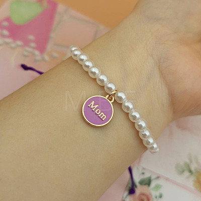 Mother's Day Alloy Enamel Charm Bracelets FS-WGE9C02-03-1