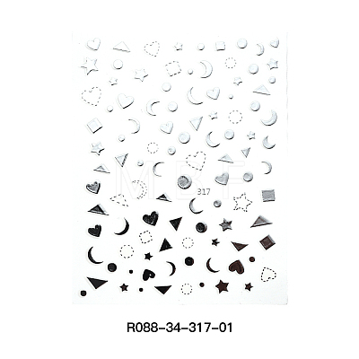 Metal Nail Decals Stickers MRMJ-R088-34-317-01-1