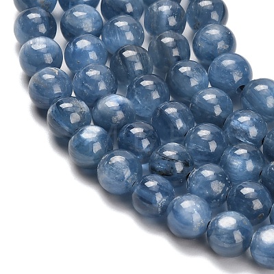 Natural Kyanite Beads Strands G-C259-B01-10mm-02-1