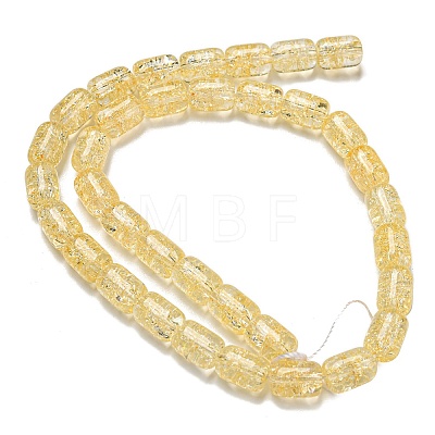 Transparent Crackle Glass Beads Strands GLAA-NH0001-04C-1