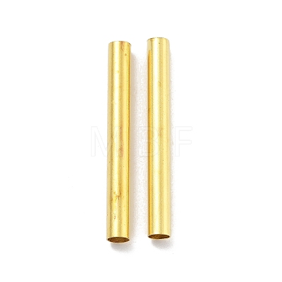 Brass Tube Beads KK-B120-03K-P-1