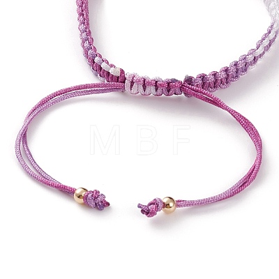 Adjustable Polyester Braided Cord Bracelet Making AJEW-JB00860-1