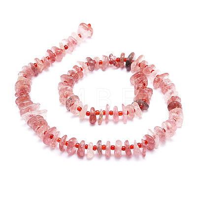 Natural Strawberry Quartz Beads Strands G-E569-J09-1