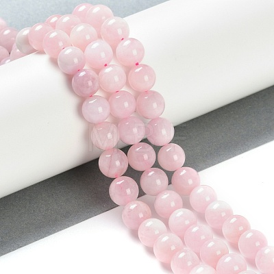 Natural Morganite Beads Strands G-F602-12-8mm-01-1