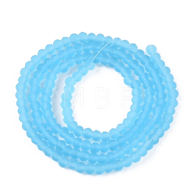 Transparent Glass Beads Strands EGLA-A044-T2mm-MD08-1