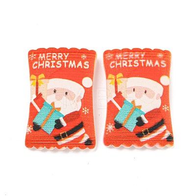 Christmas Theme Opaque Resin Decoden Cabochons CRES-B022-03C-1