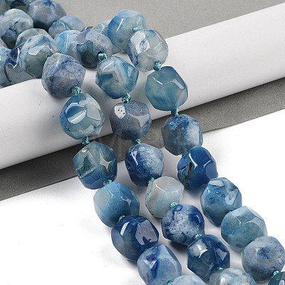 Natural Cherry Blossom Agate Beads Strands G-NH0010-J02-01B-1