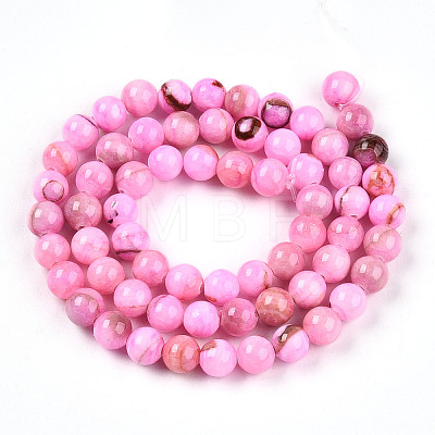 Natural Persian Jade Beads Strands G-A255-A02-01G-1