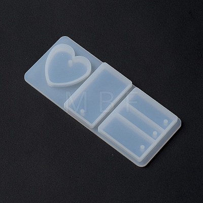 DIY Heart & Rectangle Pendant Food Grade Silicone Molds SIMO-C003-04-1