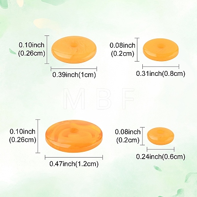 50Pcs Resin Beads RESI-YW0004-31A-1