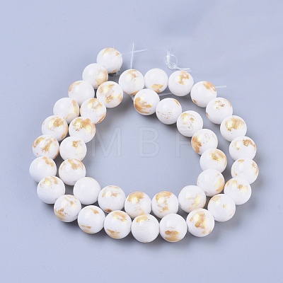 Natural Mashan Jade Beads Strands G-F670-A18-6mm-1