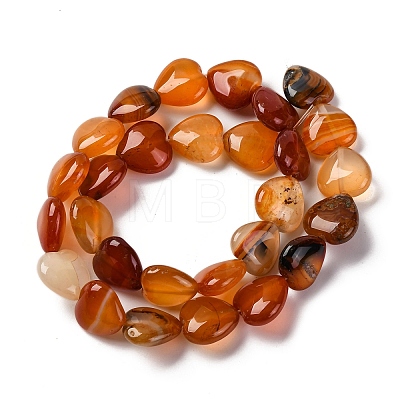 Natural Red Agate Beads Strands G-I372-A03-02-1