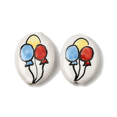 Handmade Porcelain Beads PORC-K012-08A-1