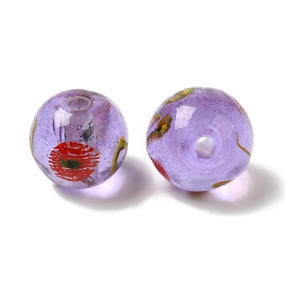 Handmade Transparent Lampwork Beads LAMP-C016-04E-04-1