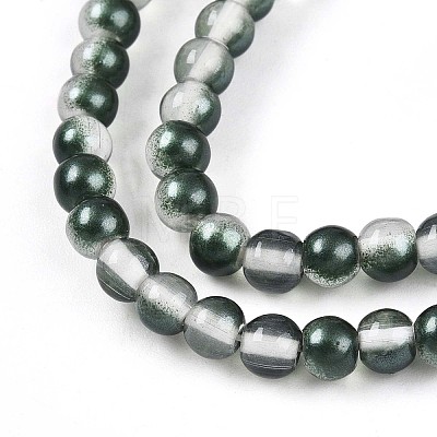 Baking Paint Transparent Glass Beads X1-DGLA-N011-4mm-07-1