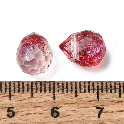 Electroplate Transparent Glass Beads GLAA-A045-05L-1