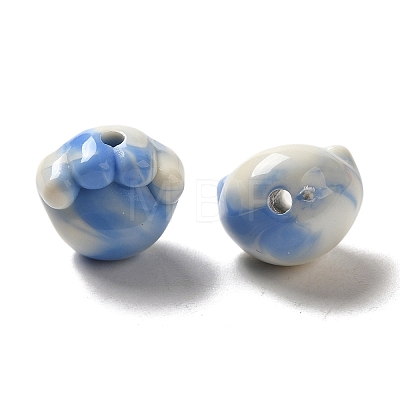 Two Tone Transparent Acrylic Beads TACR-P008-01A-02-1