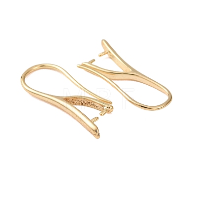 Brass Earring Hooks KK-G604-05G-1