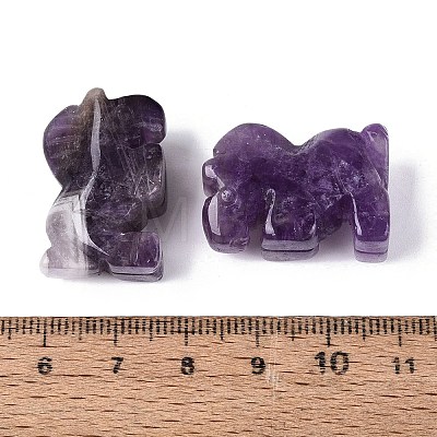 Natural Amethyst Horse Figurine DJEW-N005-01L-1