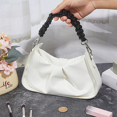1Pc Rhinestone Braided Cord Bag Handles DIY-PH0036-47B-1