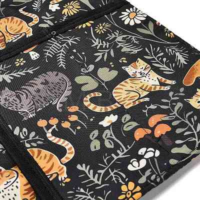 (Defective Closeout Sale: Centerline Asymmetry)Polyester Multilayer Book Cover AJEW-XCP0002-78C-1