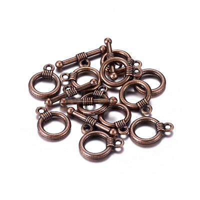 Tibetan Style Alloy Toggle Clasps X-RLF0034Y-NF-1