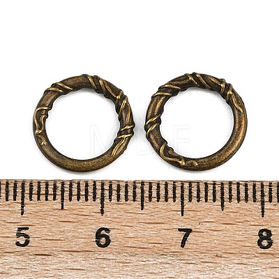 Tibetan Style Alloy Linking Rings TIBE-B003-06AB-1