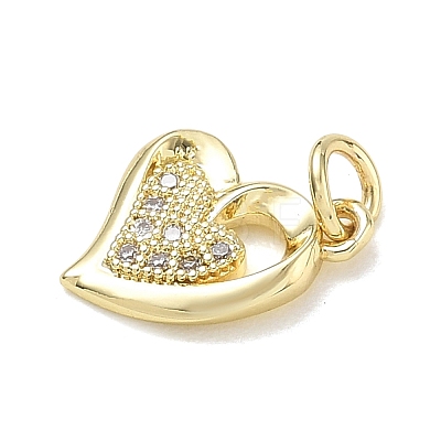 Brass with Crystal Rhinestone Charms RB-CBA6830-05G-01-1
