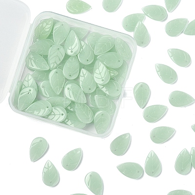 80Pcs Luminous Handmade Lampwork Beads LAMP-YW0001-57D-1