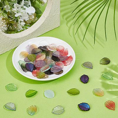 70Pcs Electroplate Transparent Glass Beads EGLA-PA0001-46-1