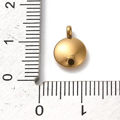 304 Stainless Steel Black Enamel Charms STAS-R009-01G-T-1