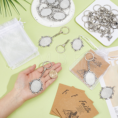 30Pcs Alloy Split Key Rings FIND-PH0061-62-1